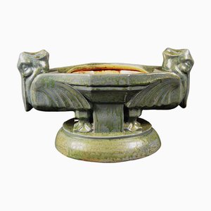 Art Deco Pelican Planter in Bouffioulx Stoneware by Roger Guerin, 1925