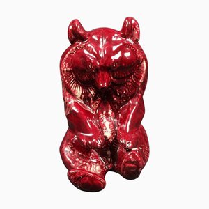 Belgian Art Deco Ceramic Bear by Thierry van Rijswijck & Roger Guerin, 1930s