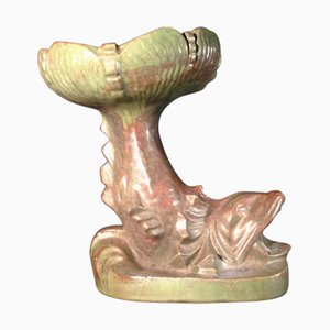 Art Deco Fish Fruit Dish in Bouffioulx Sandstone by Roger Guérin, 1925