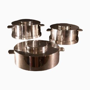 Versilbertes Art Deco Geschirr, 3 . Set