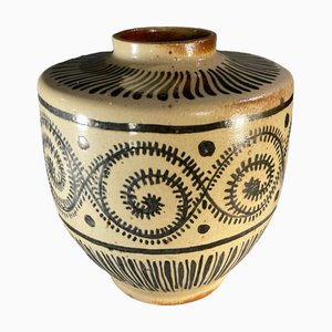 Large Ceramic Art Deco Vase by Pierre Paulus, 1930s