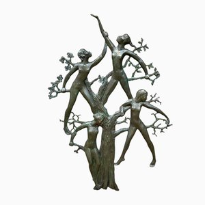 Jozef (Jos) Van Acker, Ode to Woman, Wandskulptur aus Harz, 1960