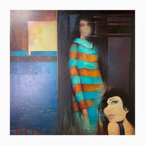 Erwin Mackowiak, A Woman's Confidence, Oil on Canvas, 1969