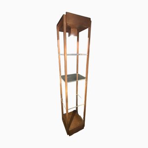 Vintage Illuminated Column Shelf, 1970s