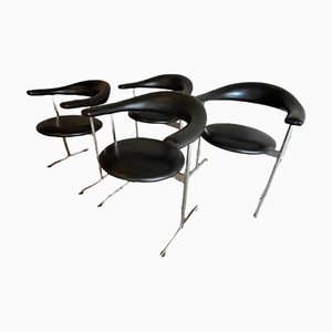 Fauteuils Airport Modèle 037 par Geoffrey Harcourt pour Hans Kaufeld, 1960s, Set de 4