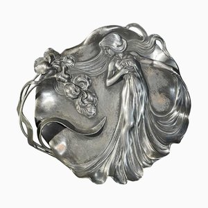 Art Nouveau Openwork Silver-Plated Tray from WMF, 1906