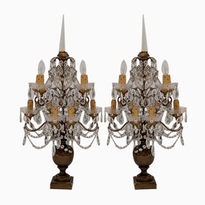 Chandelier Lamps, Set of 2