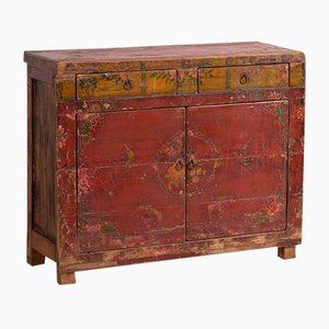 Roter Schrank mit zwei Türen, 1900er