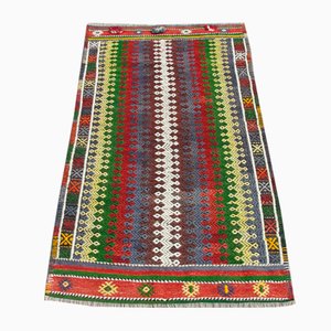 Vintage Turkish Handmade Wool Kilim Rug