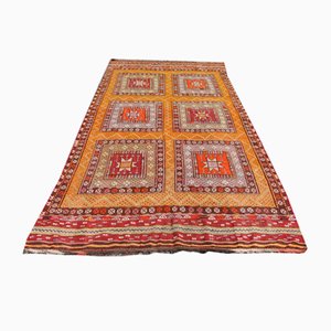 Vintage Turkish Handmade Wool Kilim Rug