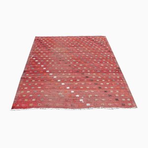 Vintage Turkish Handmade Wool Kilim Rug