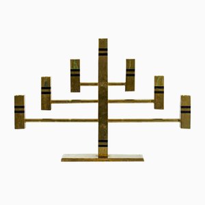 Large Brass Candelabra from Vallonmässing, Sweden, 1988
