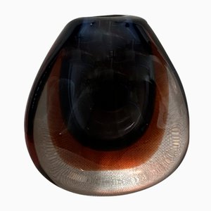 Vase Vintage en Verre par Vladimir Mika, République Tchèque