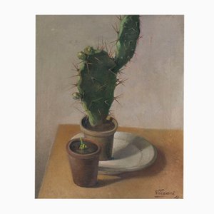Sestilio Piccari, Italienisches Stillleben, 1930er, Öl auf Leinwand