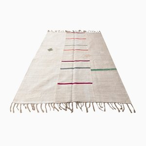 Türkischer Kelim Teppich aus weichem Hanf