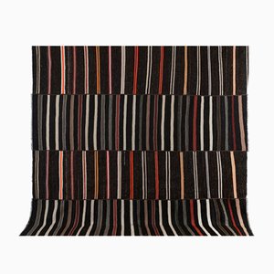 Striped Kilim Rug with Horizontal Stripe