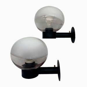 Wall Lights in Murano Glass attributed to Vistosi, 1980s, Set of 2