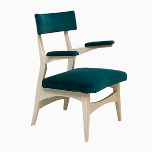 Vintage Turquoise Armchair, 1960s