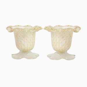 Murano Gold Bottondoro Tischlampen von Barovier & Toso, Italien, 1980er, 2er Set