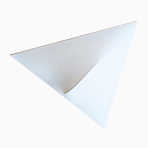 Lámpara de pared Sanka de tela, metal y plástico en blanco de Takahama para Sirrah, años 70