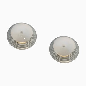 Murano Glass Flush Mounts in Murano Glass, 1970s, Set of 2