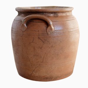 Large Glazed Stoneware Jar