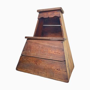 Grand Escalier Fumidai Minimaliste Era Shōwa en Bois, Japon, 1940s