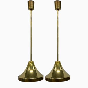 Brass Pendants attributed to Stilnovo, 1960s, Set of 2