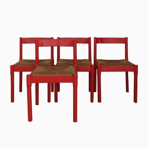 Sedie Carimate di Vico Magistretti per Cassina, Italia, anni '60, set di 4