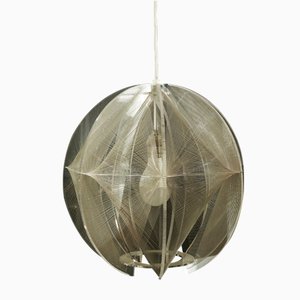 Pendant Light in Acrylic Glass, Nylon Thread & Transparent Sompex by Paul Secon, 1970s