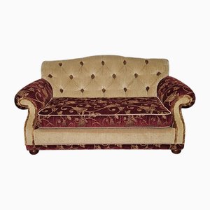 Divano italiano in velluto damascato