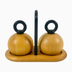Molinillo de sal y pimienta de Richard Nissen & Carsten Jørgensen para Bodum, Dinamarca, años 80. Juego de 3