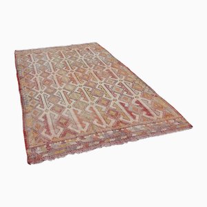 Vintage Turkish Handmade Wool Kilim Rug