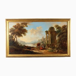 Christian Georg Schütz I, Paesaggio, Olio su tela