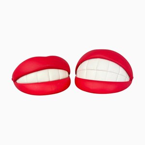 Lámparas Pop Art Flabb Lips de Ikea, Suecia, 2003. Juego de 2