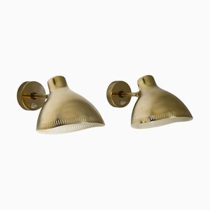 Lámparas de pared suecas Mid-Century atribuidas a Asea, años 50. Juego de 2