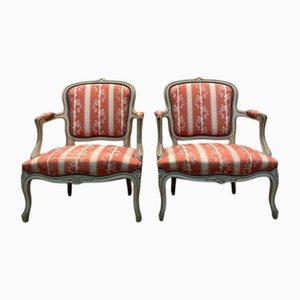 Set of Louis XV Style Cabriolet Armchairs