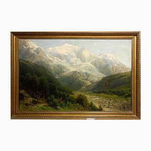 Mountain Landscape, Mixed Media