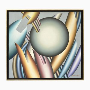 Arija Paikule, Fantasy with a Bullet, Oil on Canvas