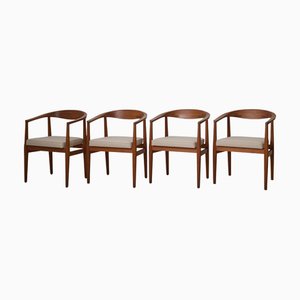 Skandinavische moderne S-96 Esszimmerstühle von Eyjolfur Augustsson, 1960er, 4er Set
