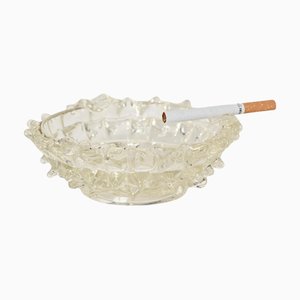 Cenicero de cristal soplado de Murano Rostrato de Ercoy, años 40