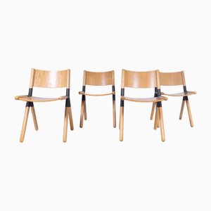 Nodo Chairs by Mauro Pasquinelli for Tisettanta, 1970s, Set of 4