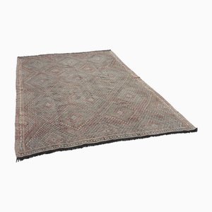 Vintage Turkish Handmade Wool Kilim Rug