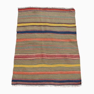 Vintage Turkish Handmade Wool Kilim Rug