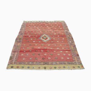 Vintage Turkish Handmade Wool Kilim Rug