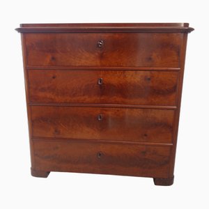 Bidermeier Chest of Drawers with Secretaire in Mahogany, Early 19th Century