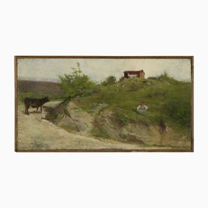 Eugenio Spreafico, Italienische Landschaft, 19. Jh., Öl auf Leinwand