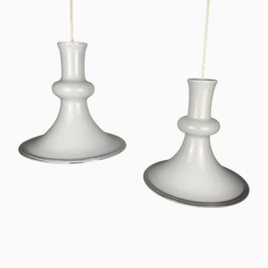 Lampade a sospensione Duo di Michael Bang per Holmegaard, anni '70, set di 2