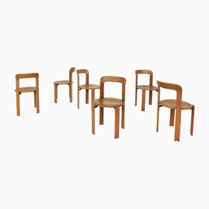 Stühle Mod. Rey Stuhl von Bruno Rey für Dietiker, Schweiz, 1971, 6 . Set