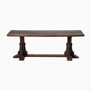 Mesa de refectorio grande de nogal, Italia, siglo XVIII